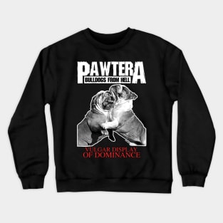 Pawtera // Bulldogs from Hell Heavy Metal Design Crewneck Sweatshirt